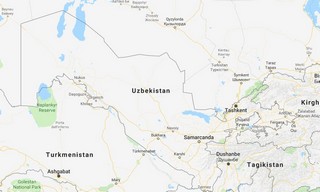 cartina Uzbekistan